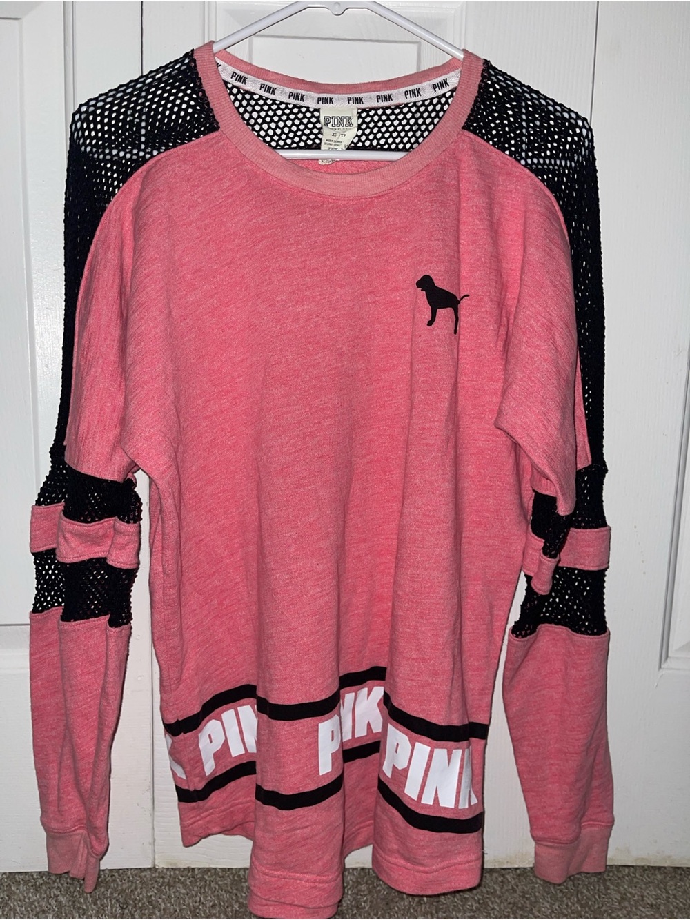 PINK Victoria's Secret Pink Heathered Crewneck Top